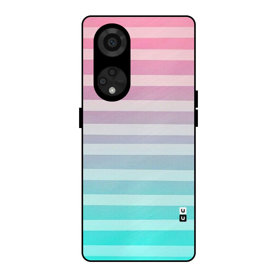 Pastel Ombre Metal Back Case for Reno8 T 5G