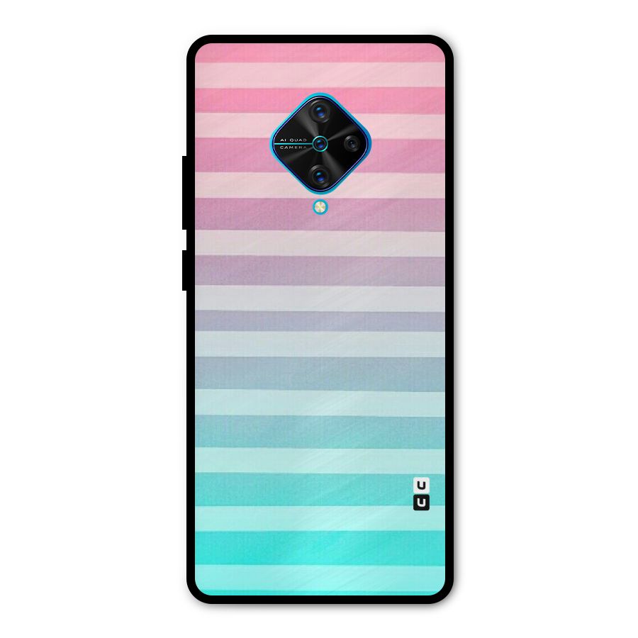 Pastel Ombre Metal Back Case for Vivo S1 Pro