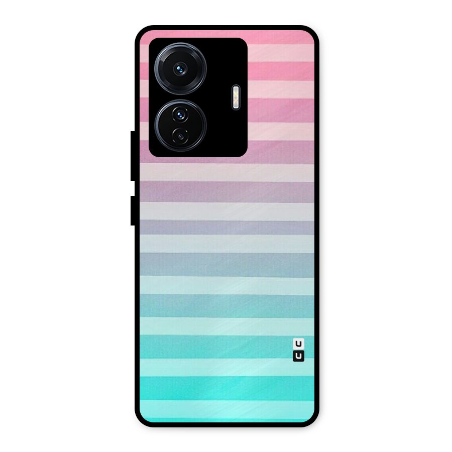 Pastel Ombre Metal Back Case for Vivo T1 Pro