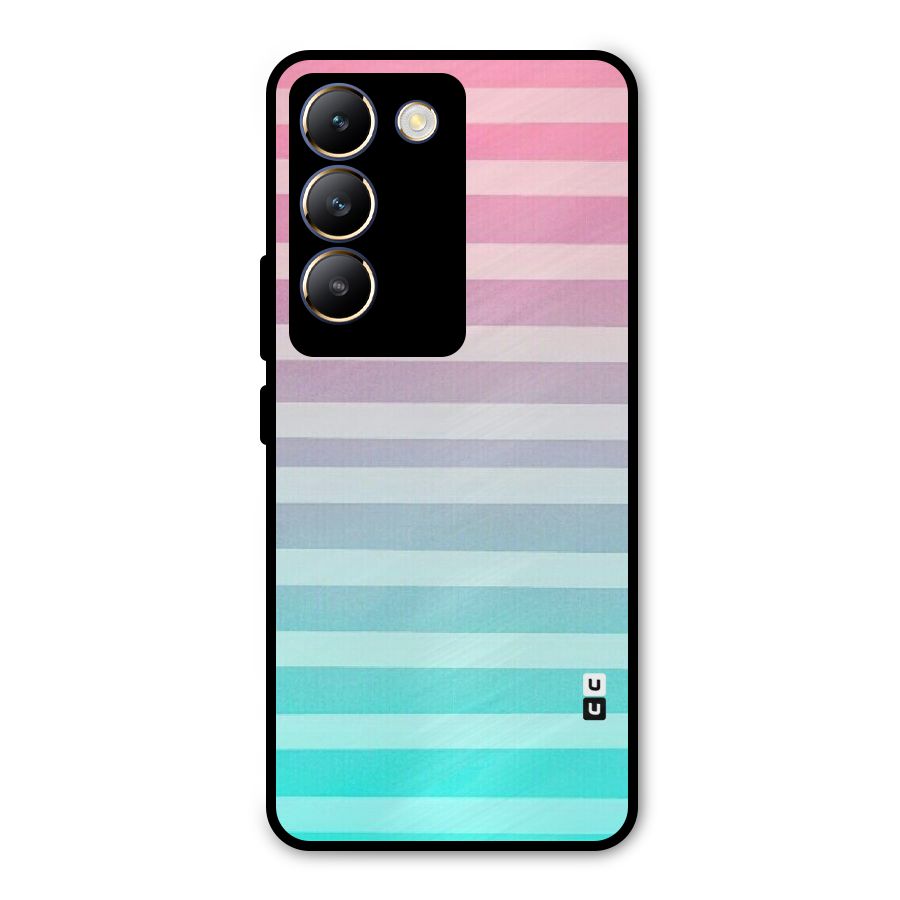 Pastel Ombre Metal Back Case for Vivo T3 5G