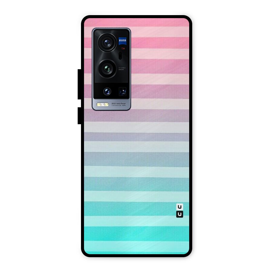 Pastel Ombre Metal Back Case for Vivo X60 Pro Plus