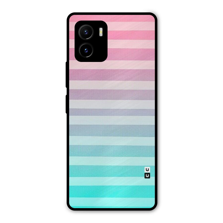 Pastel Ombre Metal Back Case for Vivo Y15s