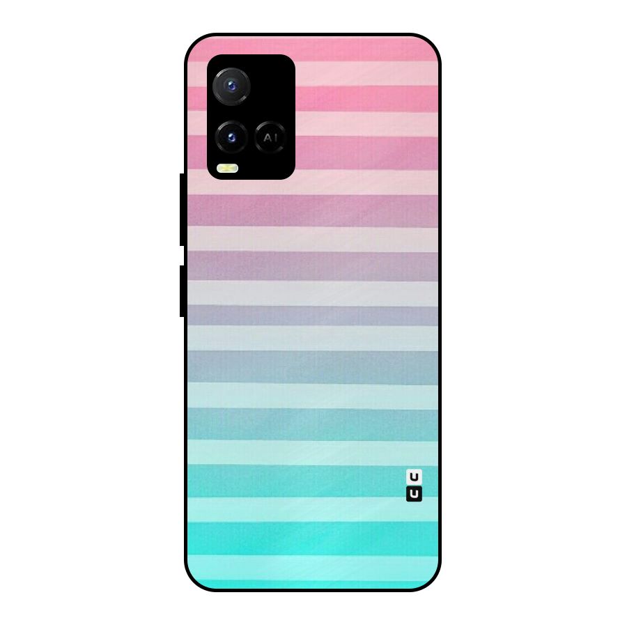 Pastel Ombre Metal Back Case for Vivo Y21T