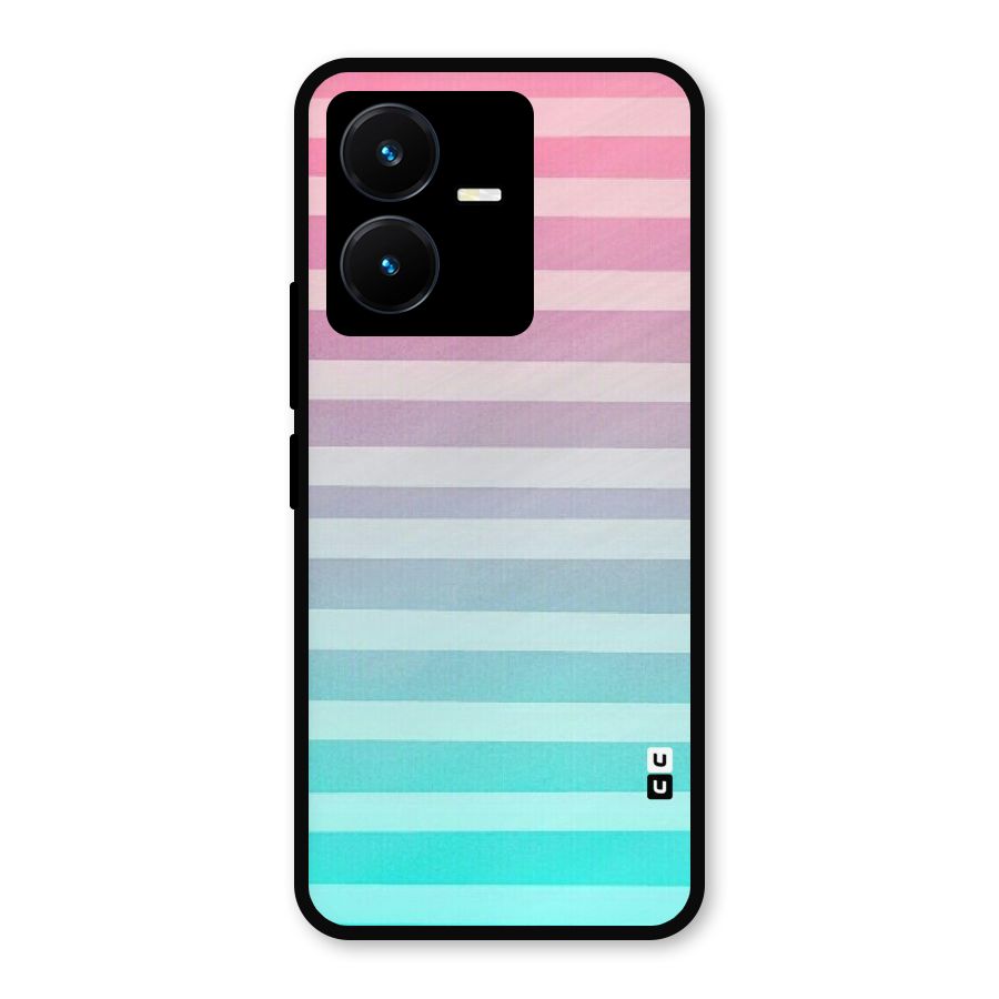 Pastel Ombre Metal Back Case for Vivo Y22
