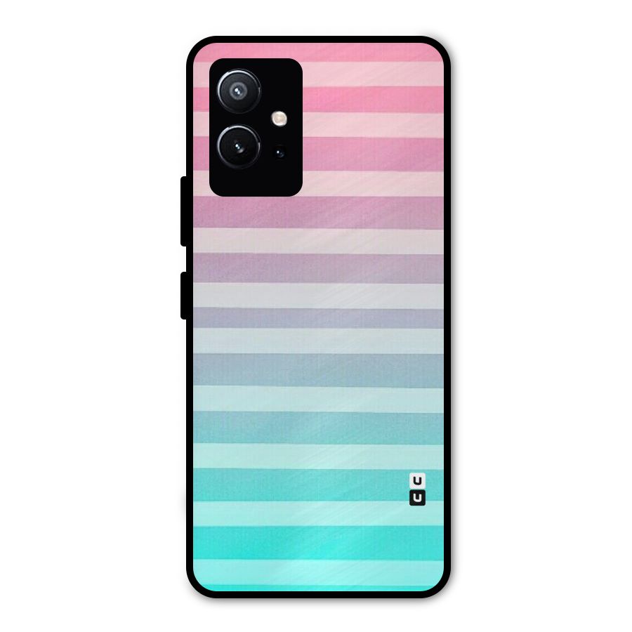 Pastel Ombre Metal Back Case for Vivo Y75 5G
