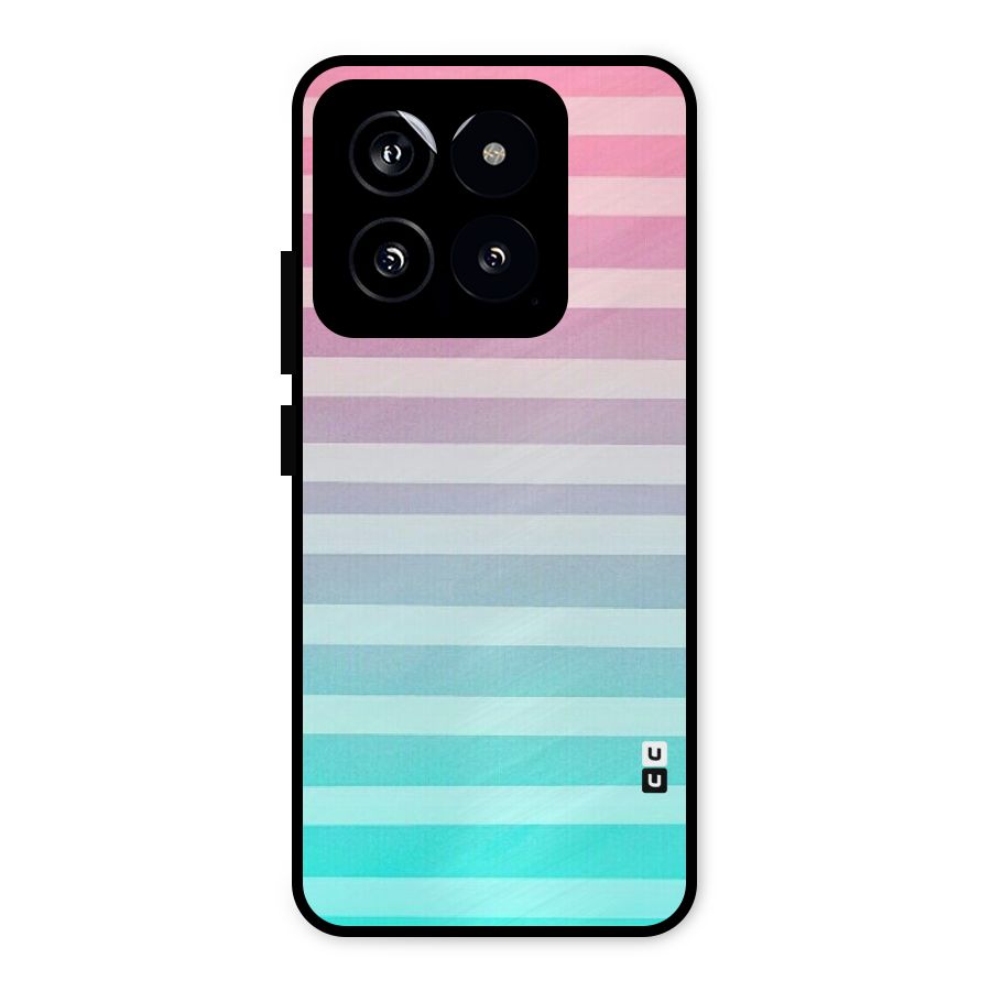 Pastel Ombre Metal Back Case for Xiaomi 14