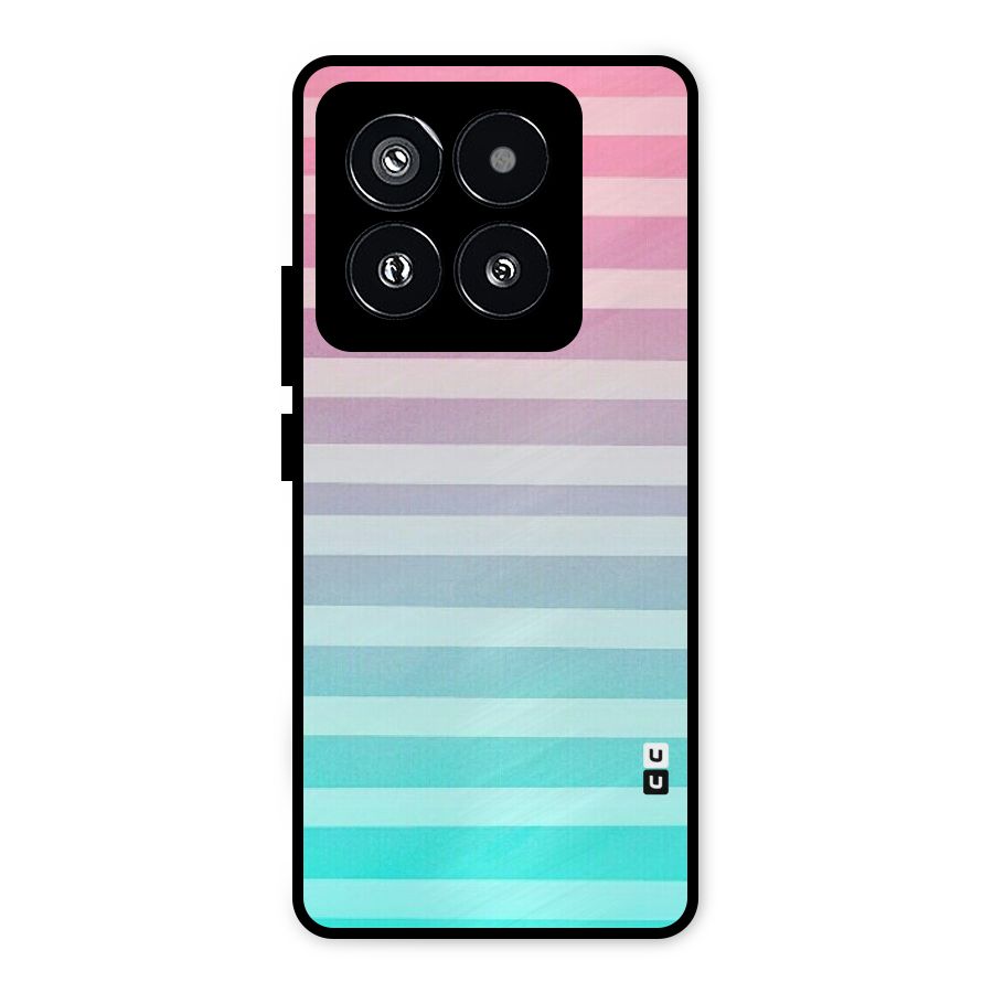 Pastel Ombre Metal Back Case for Xiaomi 14 Pro
