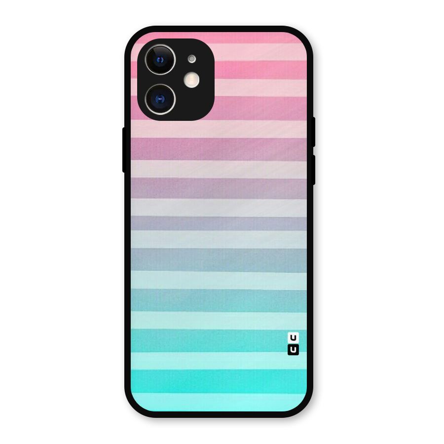 Pastel Ombre Metal Back Case for iPhone 12