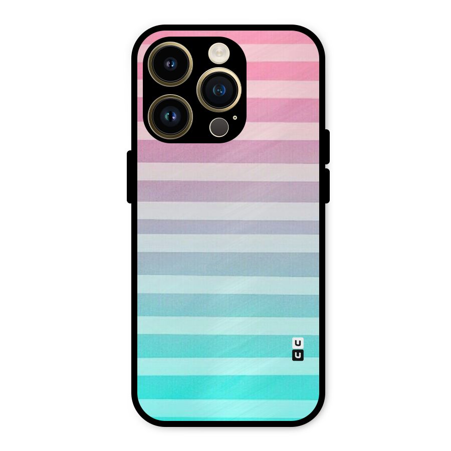 Pastel Ombre Metal Back Case for iPhone 14 Pro