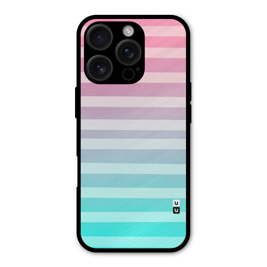 Pastel Ombre Metal Back Case for iPhone 16 Pro