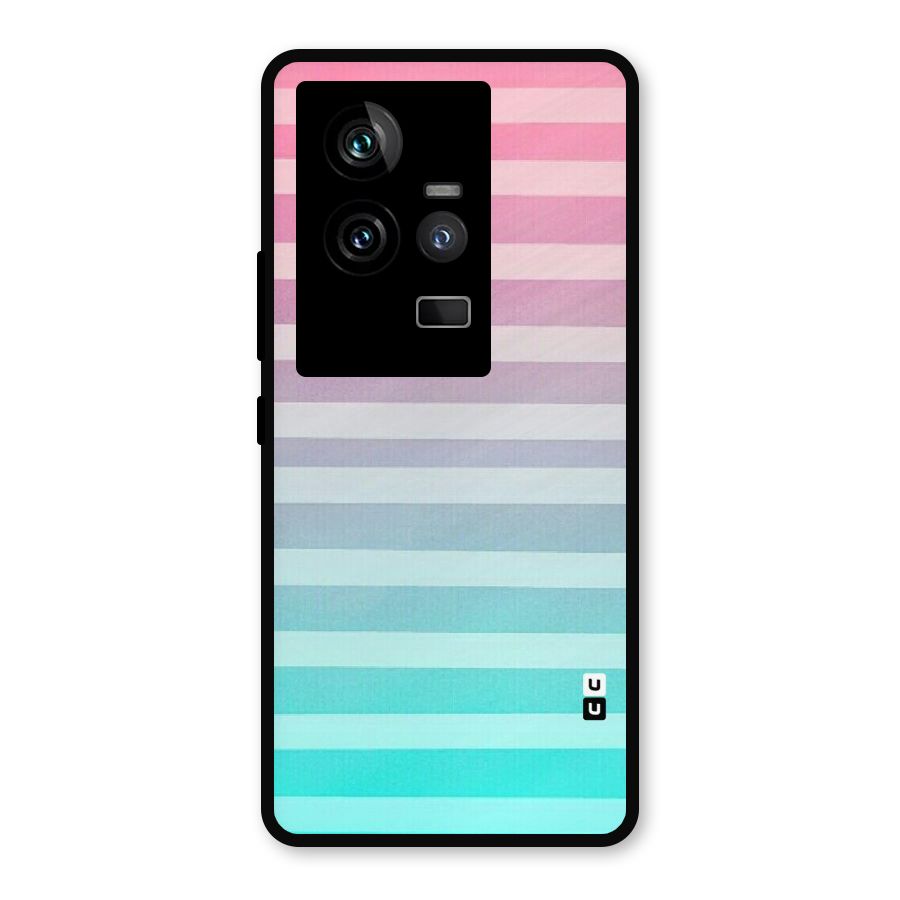 Pastel Ombre Metal Back Case for iQOO 11 5G