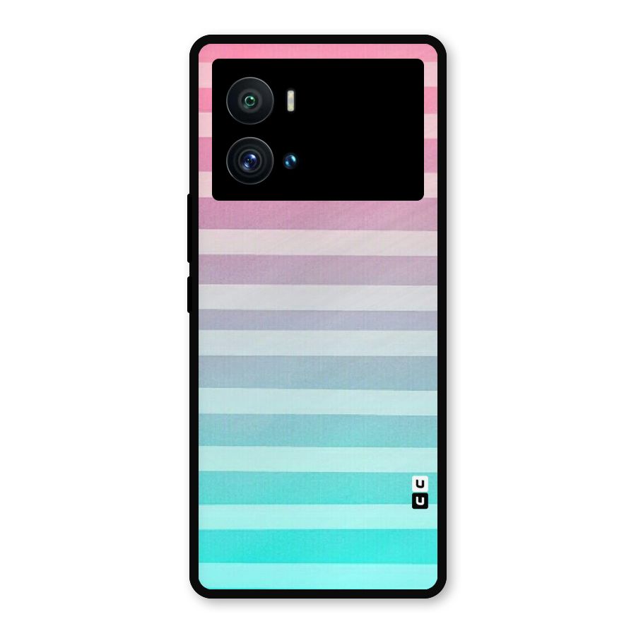 Pastel Ombre Metal Back Case for iQOO 9 Pro