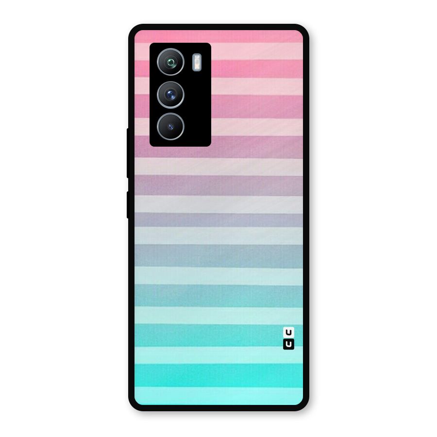 Pastel Ombre Metal Back Case for iQOO 9 SE
