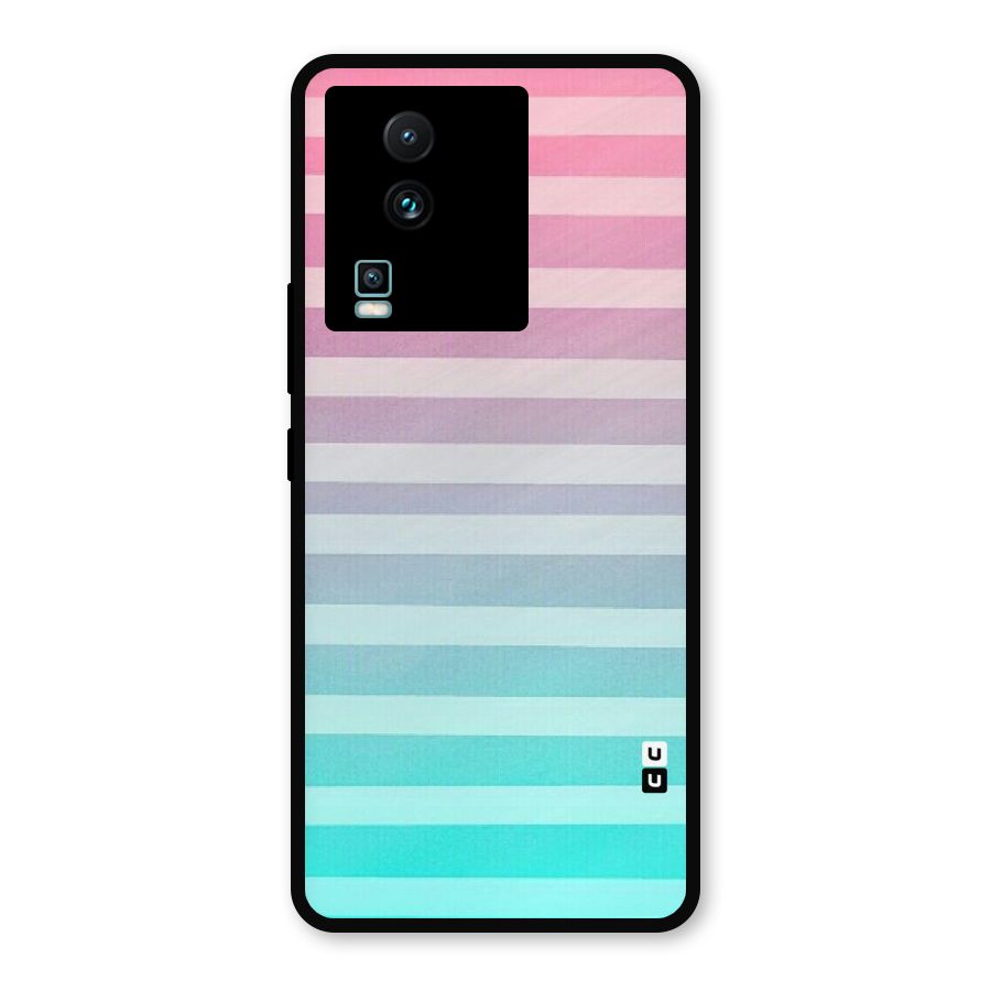 Pastel Ombre Metal Back Case for iQOO Neo 7