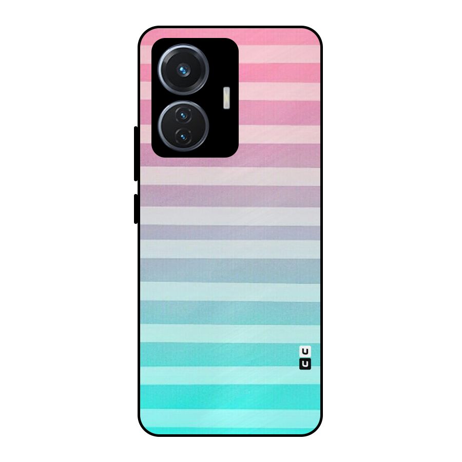 Pastel Ombre Metal Back Case for iQOO Z6 44W