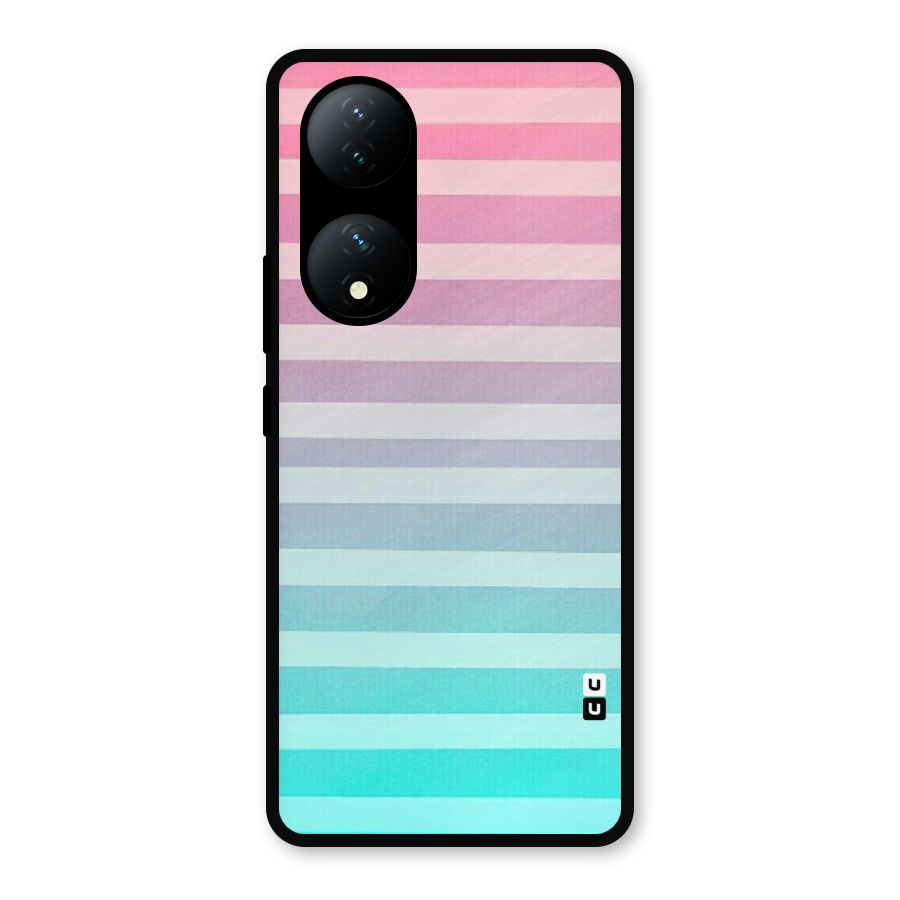 Pastel Ombre Metal Back Case for iQOO Z7s
