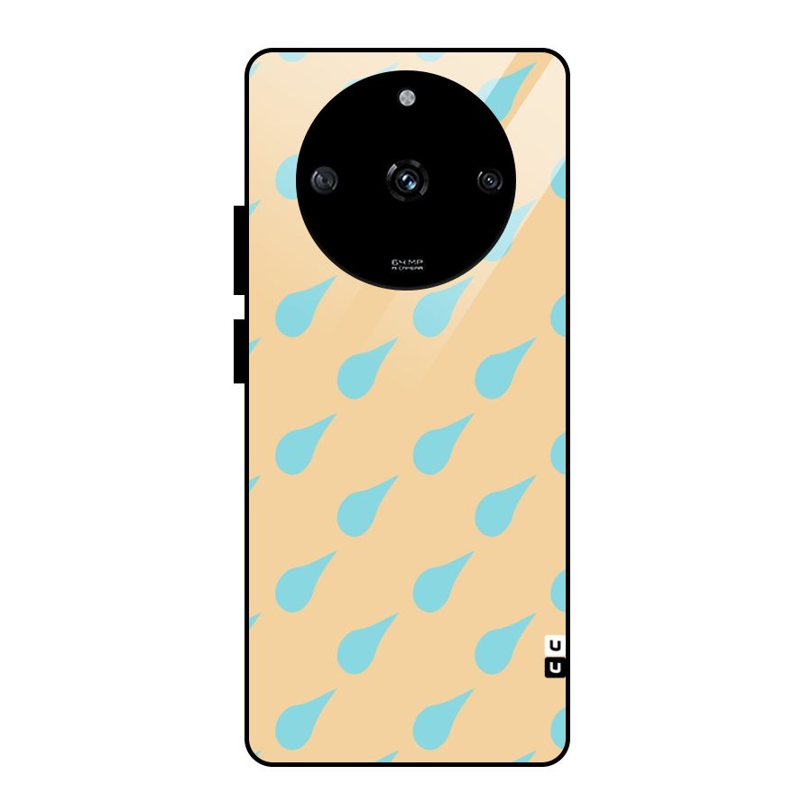 Pastel Orange Drops Glass Back Case for Realme Narzo 60 5G