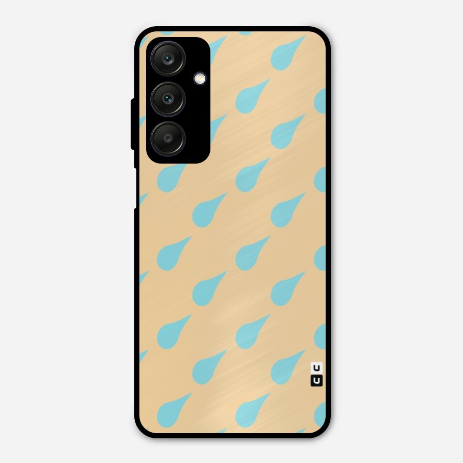 Pastel Orange Drops Metal Back Case for Galaxy A25 5G