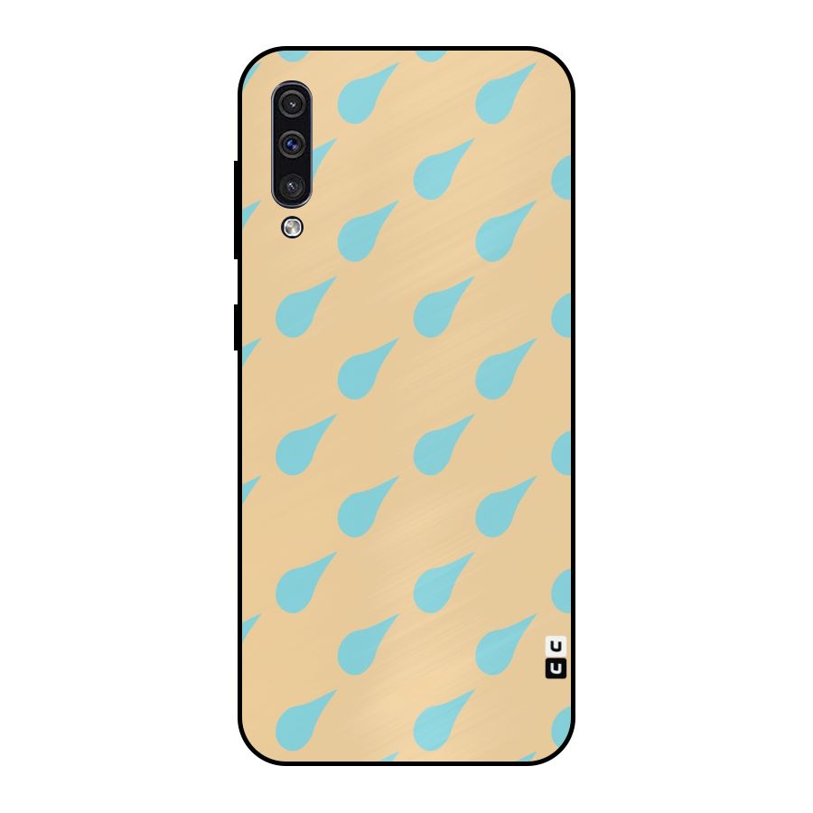 Pastel Orange Drops Metal Back Case for Galaxy A30s