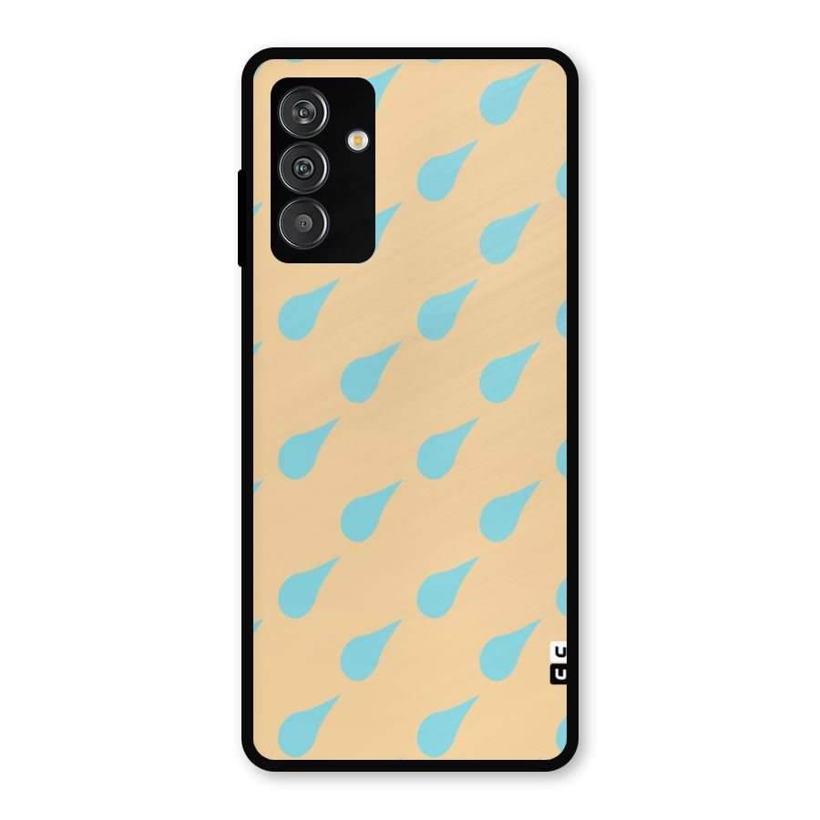 Pastel Orange Drops Metal Back Case for Galaxy F13
