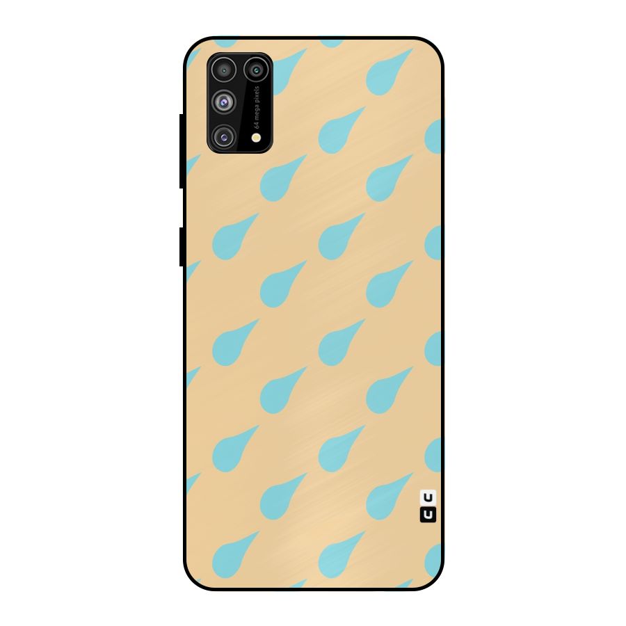 Pastel Orange Drops Metal Back Case for Galaxy F41