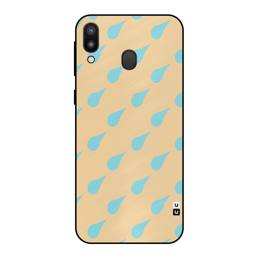 Pastel Orange Drops Metal Back Case for Galaxy M20