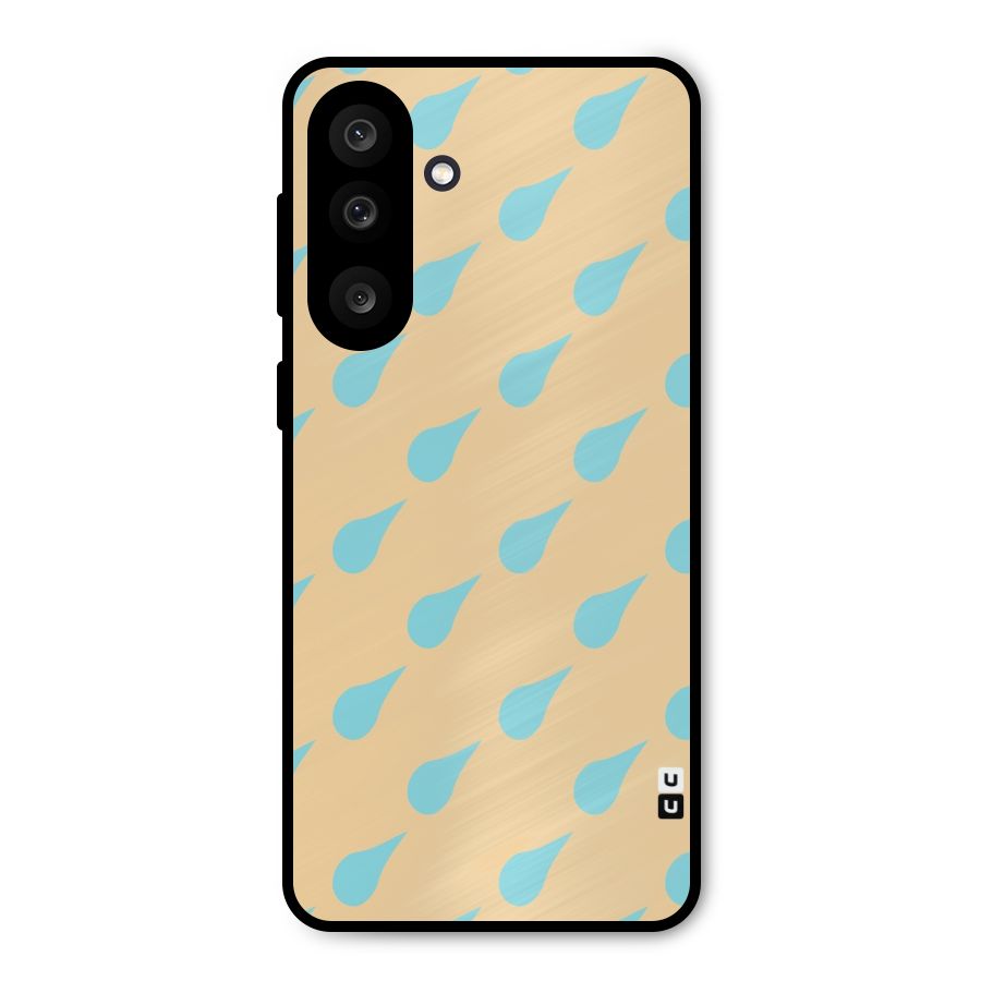 Pastel Orange Drops Metal Back Case for Galaxy M56