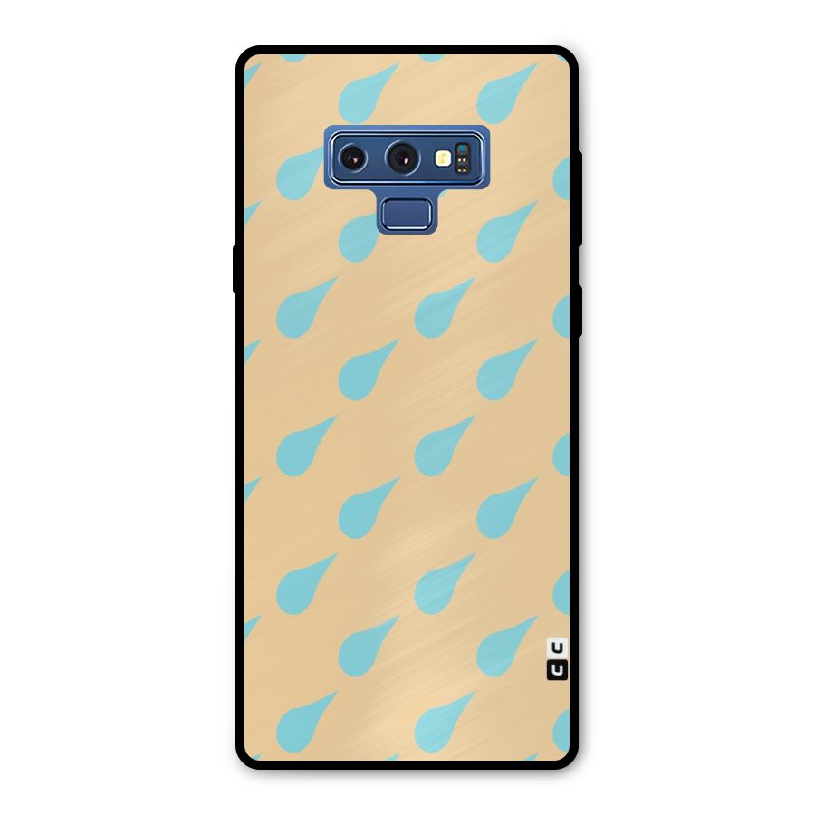 Pastel Orange Drops Metal Back Case for Galaxy Note 9