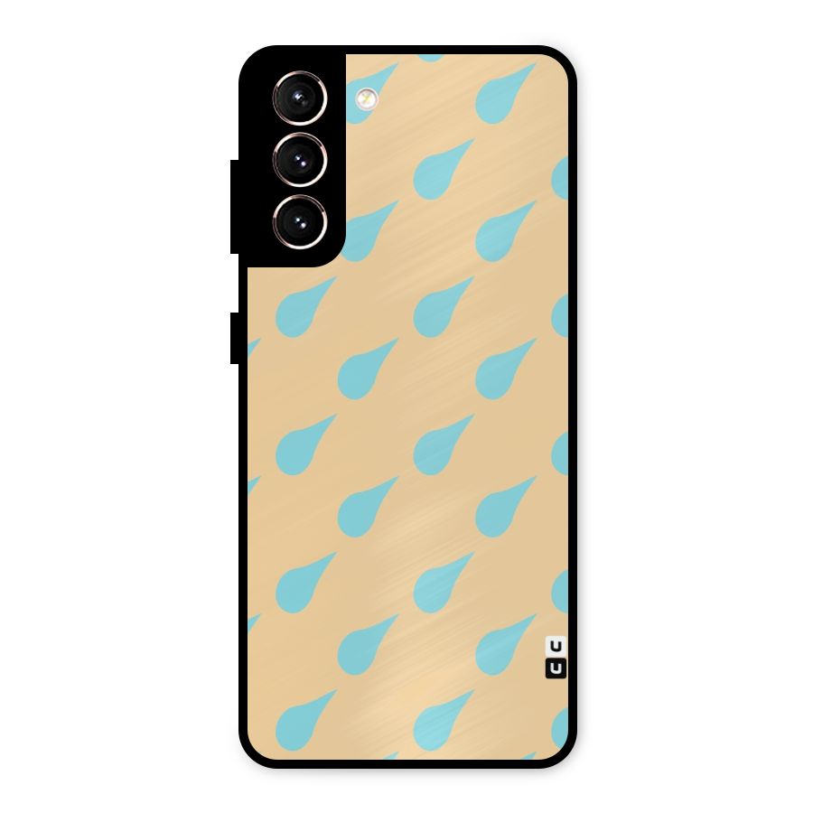 Pastel Orange Drops Metal Back Case for Galaxy S21 5G
