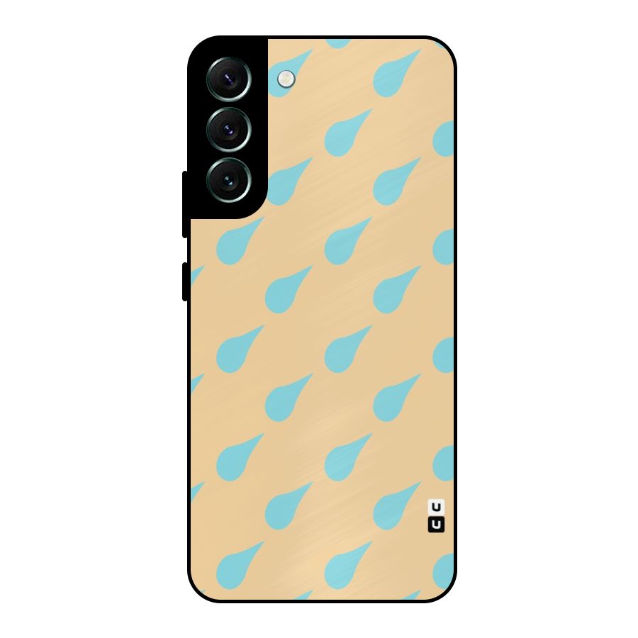 Pastel Orange Drops Metal Back Case for Galaxy S22 Plus 5G