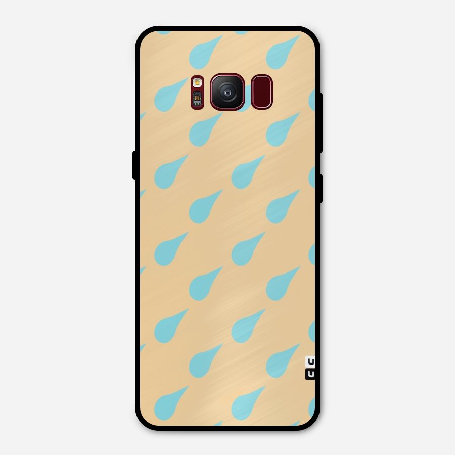 Pastel Orange Drops Metal Back Case for Galaxy S8