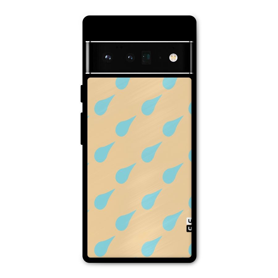Pastel Orange Drops Metal Back Case for Google Pixel 6 Pro