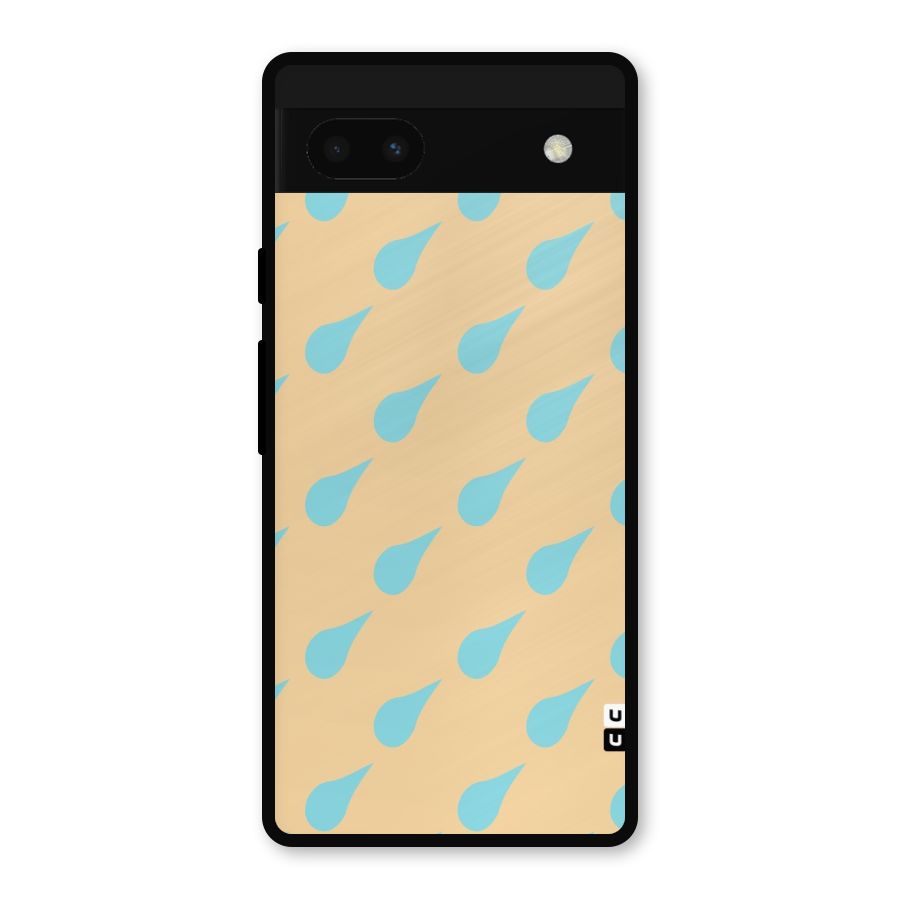 Pastel Orange Drops Metal Back Case for Google Pixel 6a