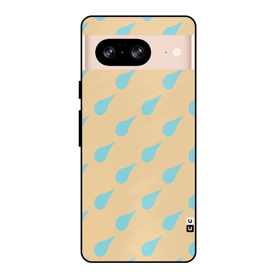 Pastel Orange Drops Metal Back Case for Google Pixel 8