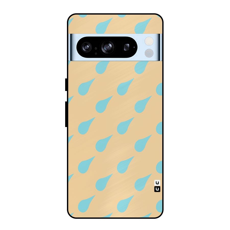 Pastel Orange Drops Metal Back Case for Google Pixel 8 Pro