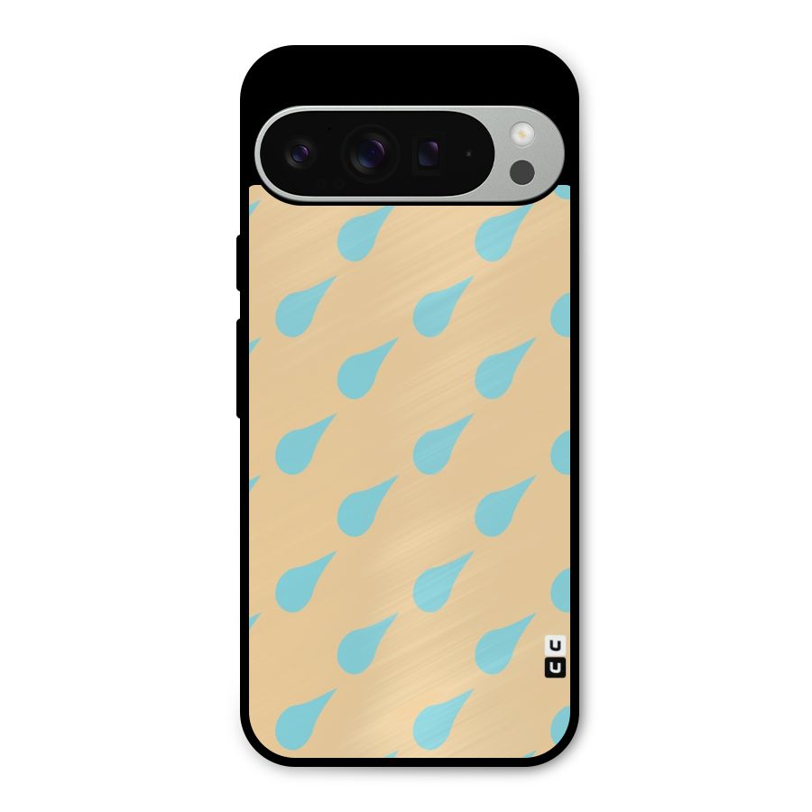 Pastel Orange Drops Metal Back Case for Google Pixel 9 Pro XL