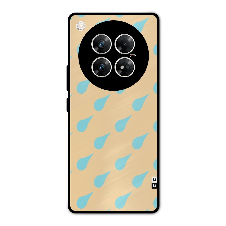Pastel Orange Drops Metal Back Case for Infinix Zero 40 5G