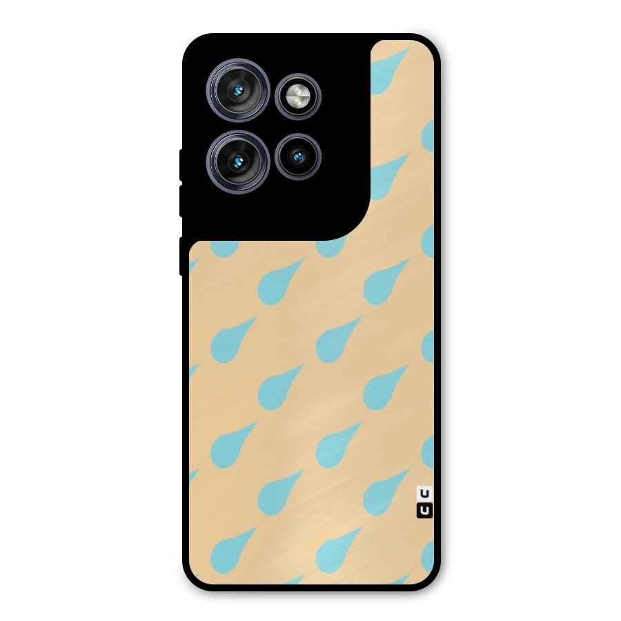 Pastel Orange Drops Metal Back Case for Motorola Edge 50 Neo