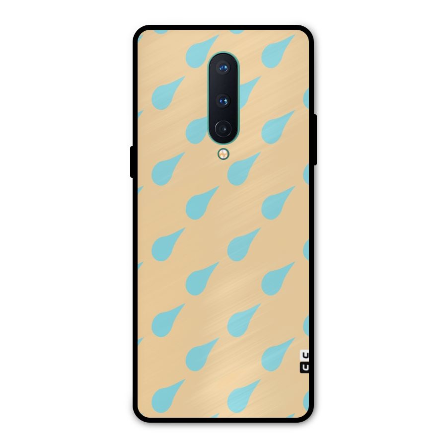 Pastel Orange Drops Metal Back Case for OnePlus 8