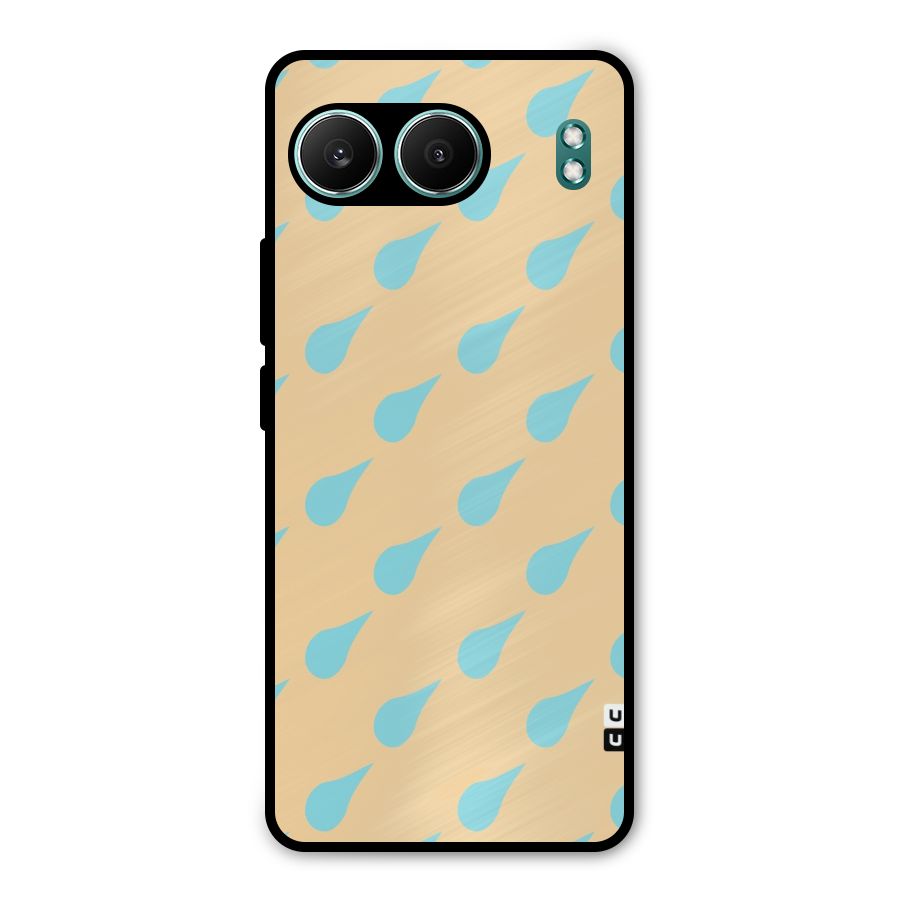 Pastel Orange Drops Metal Back Case for OnePlus Nord 4