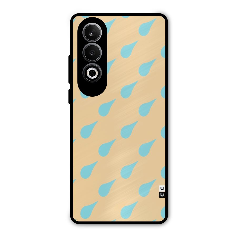 Pastel Orange Drops Metal Back Case for OnePlus Nord CE4