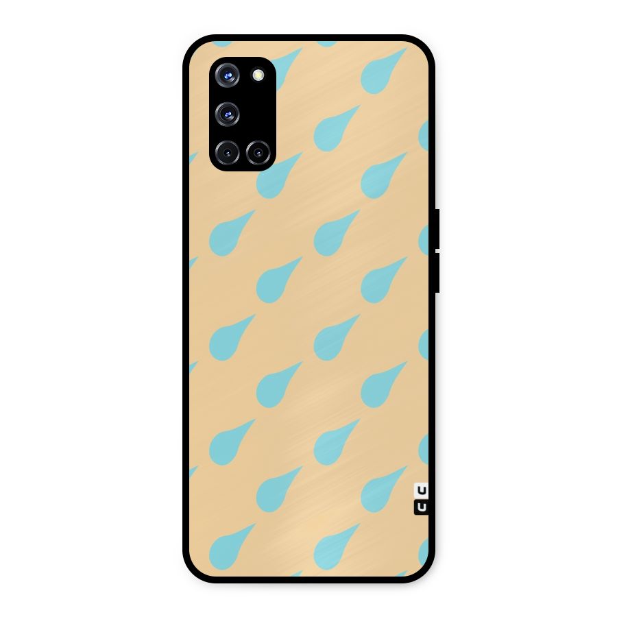 Pastel Orange Drops Metal Back Case for Oppo A52