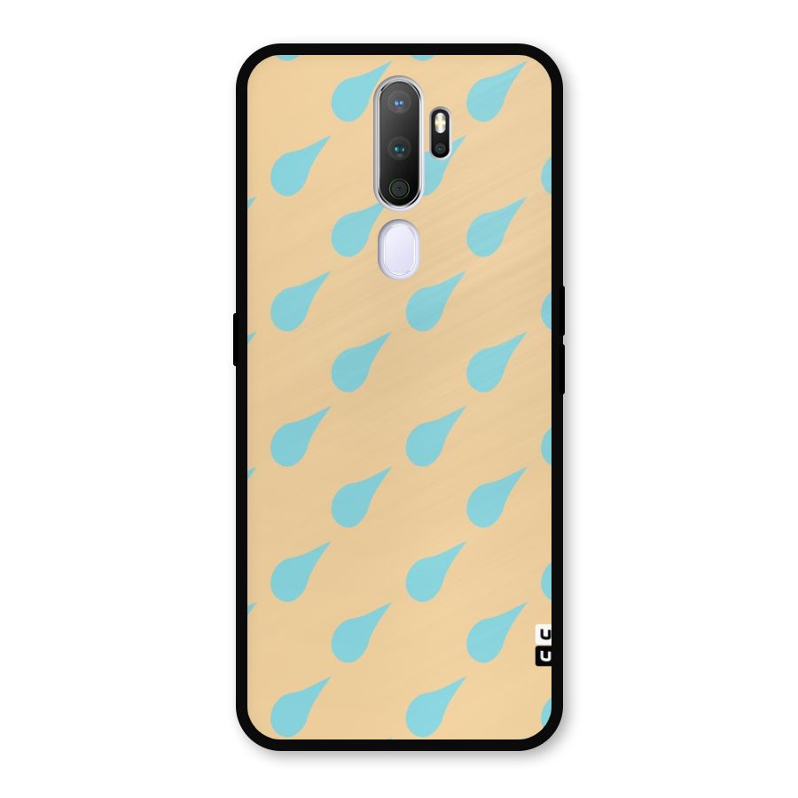 Pastel Orange Drops Metal Back Case for Oppo A5 (2020)