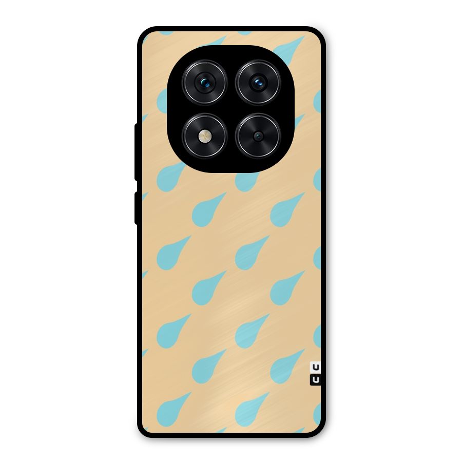 Pastel Orange Drops Metal Back Case for Poco X7