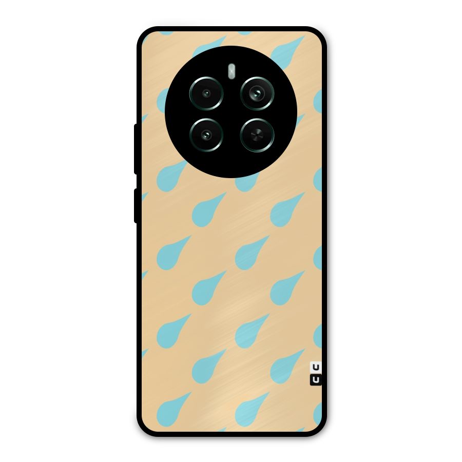 Pastel Orange Drops Metal Back Case for Realme 12 Pro Plus