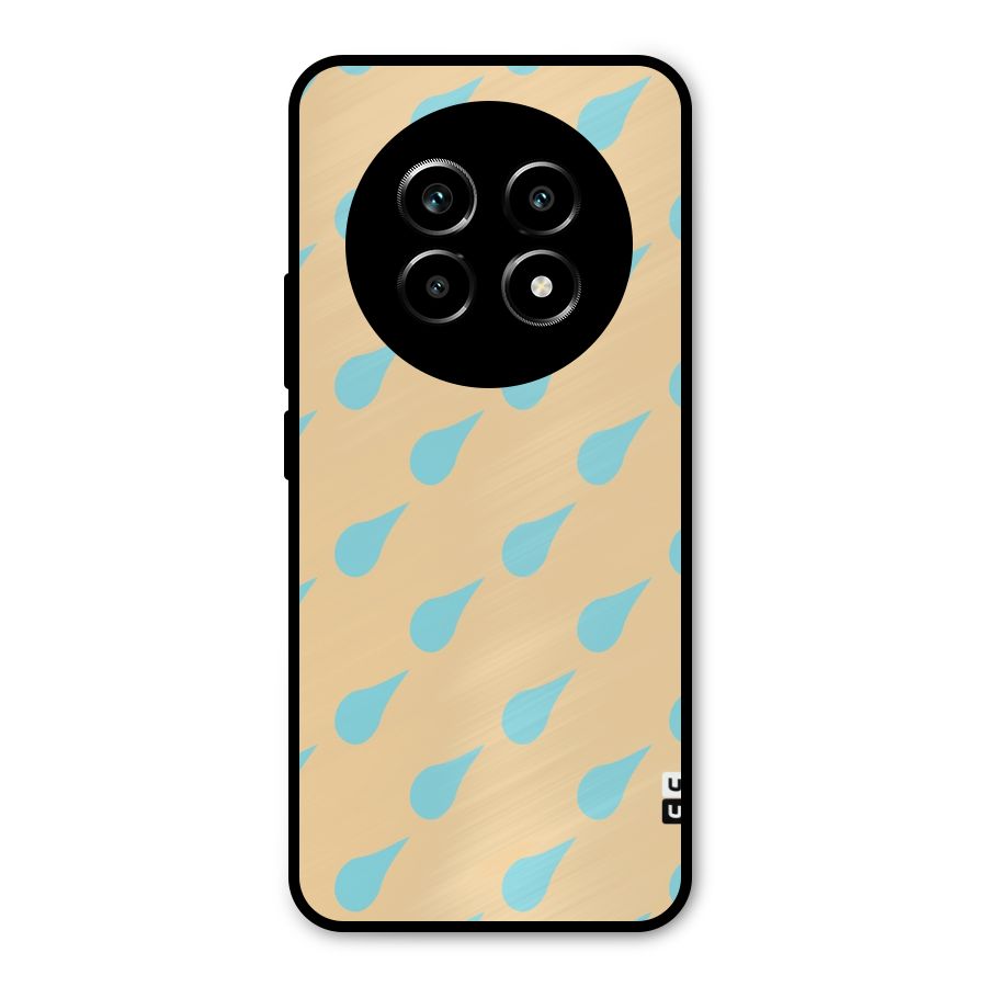 Pastel Orange Drops Metal Back Case for Realme 13 Pro