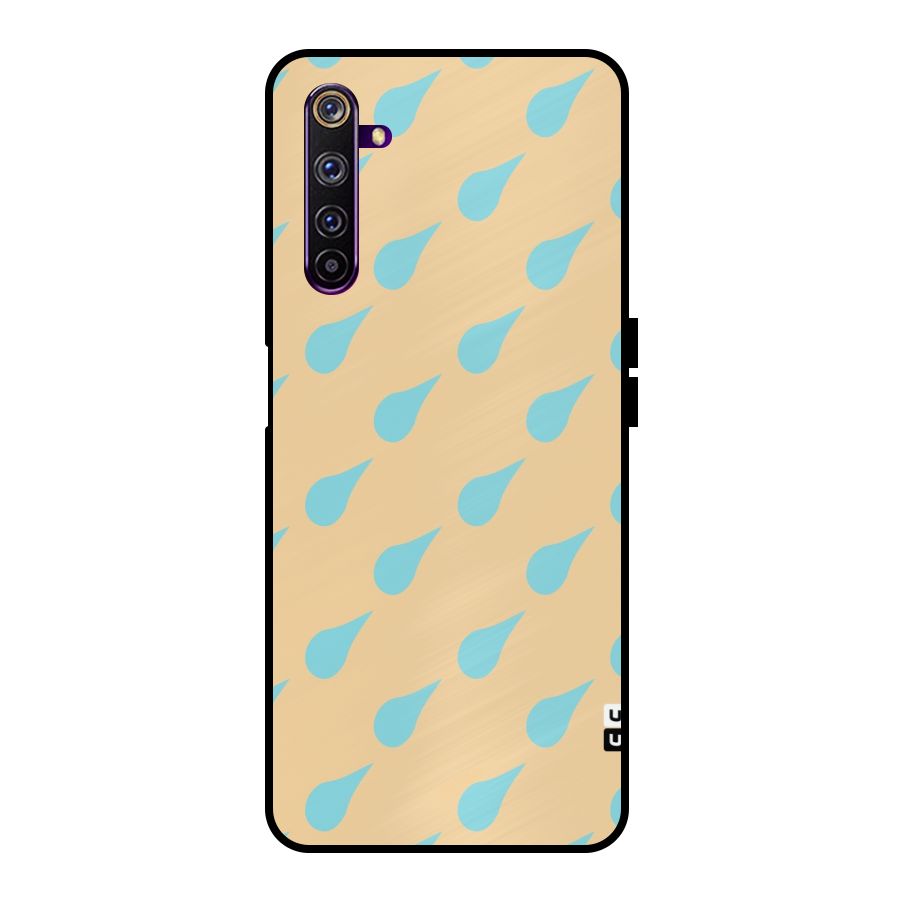 Pastel Orange Drops Metal Back Case for Realme 6 Pro