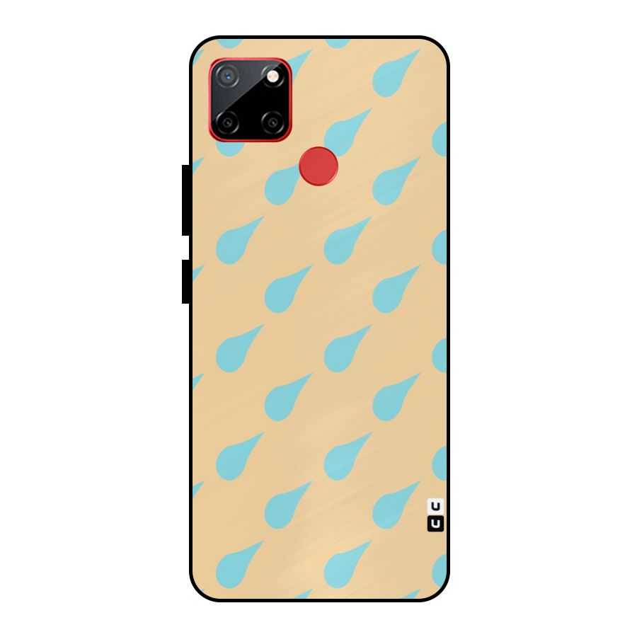 Pastel Orange Drops Metal Back Case for Realme C12