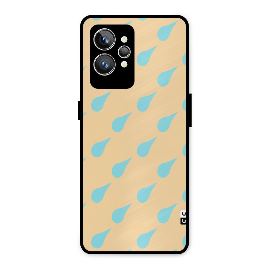 Pastel Orange Drops Metal Back Case for Realme GT2 Pro