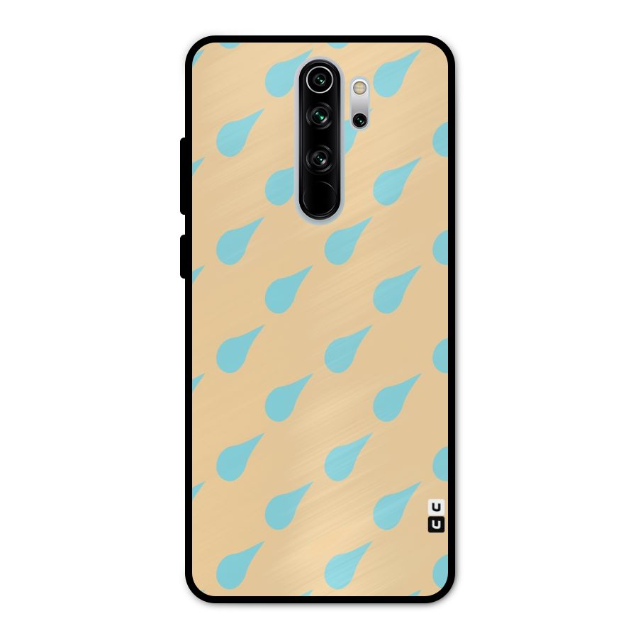 Pastel Orange Drops Metal Back Case for Redmi Note 8 Pro